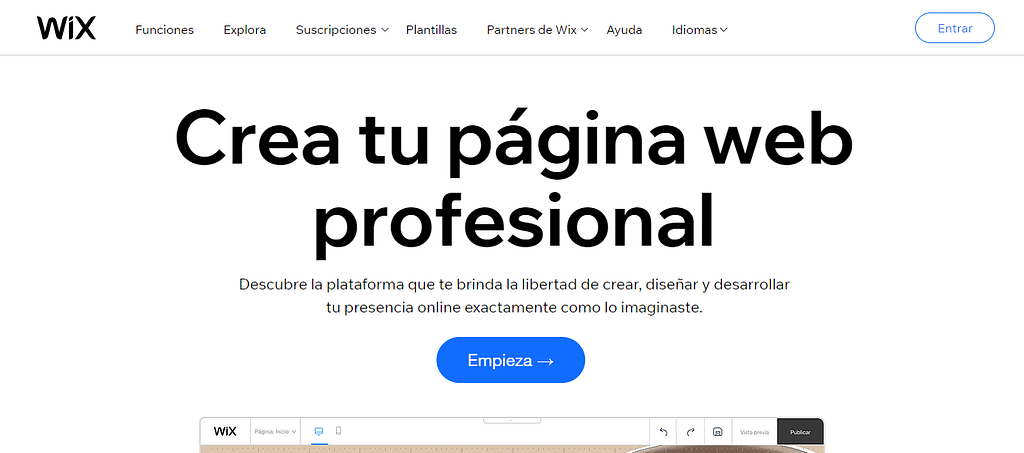 pagina wix