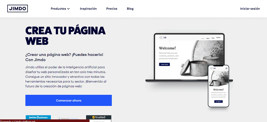 pagina web jimdo