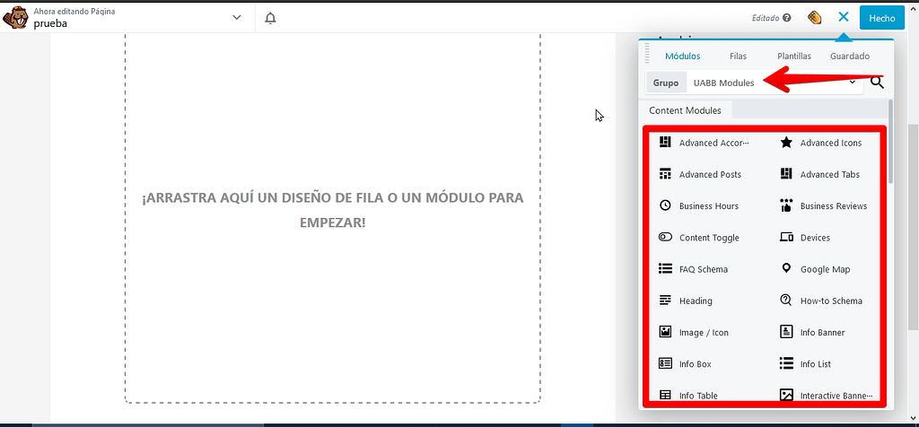 modulos ultimate addons beaver builder