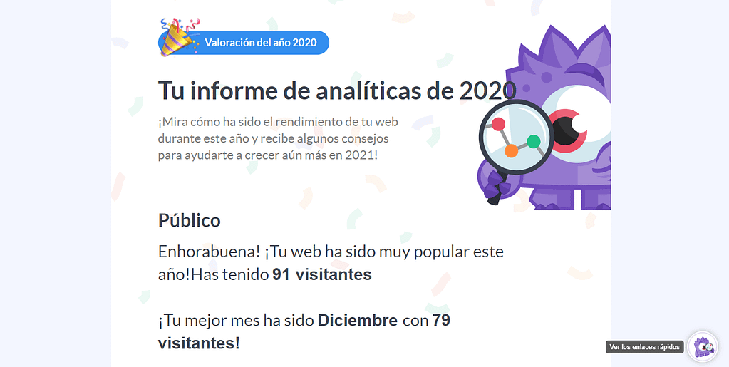 informe anual monsterinsights