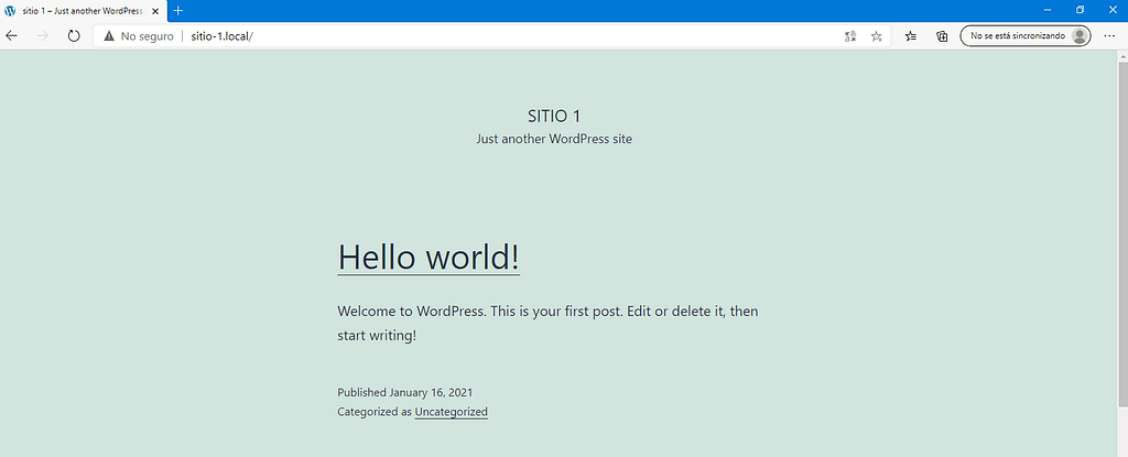 wordpress con localWP