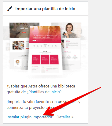 importador de sitios astra